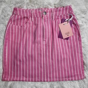 Target Victor Glemaud Pink Stripe Skirt